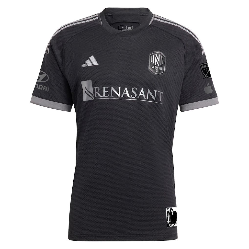Jacob Shaffelburg Nashville SC adidas 2024 Man In Black Kit Authentic Player Jersey - Black