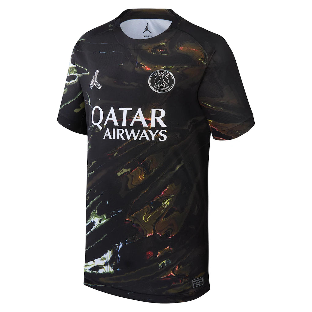 Paris Saint-Germain Jordan Brand Youth 2025/26 Fifth Stadium Replica Jersey - Black