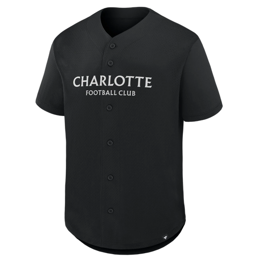 Charlotte FC Fanatics Maximum Intensity Button-Up Jersey  - Black