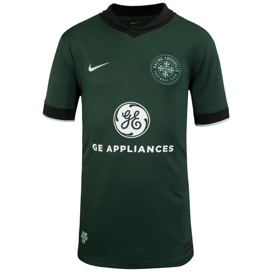 Racing Louisville FC Nike Youth 2025 The Roots Kit Stadium Replica Jersey - Forest Green