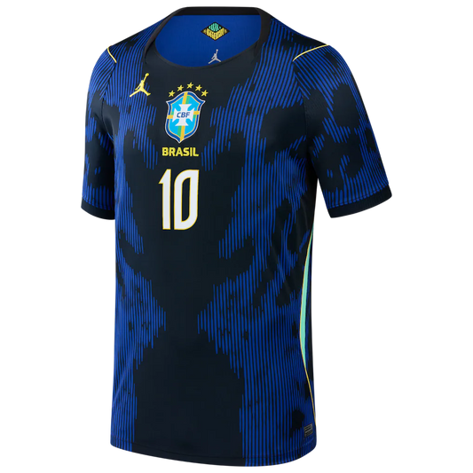 Brazil National Team Jordan Brand Youth 2026 Away Stadium Replica Jersey  - Blue