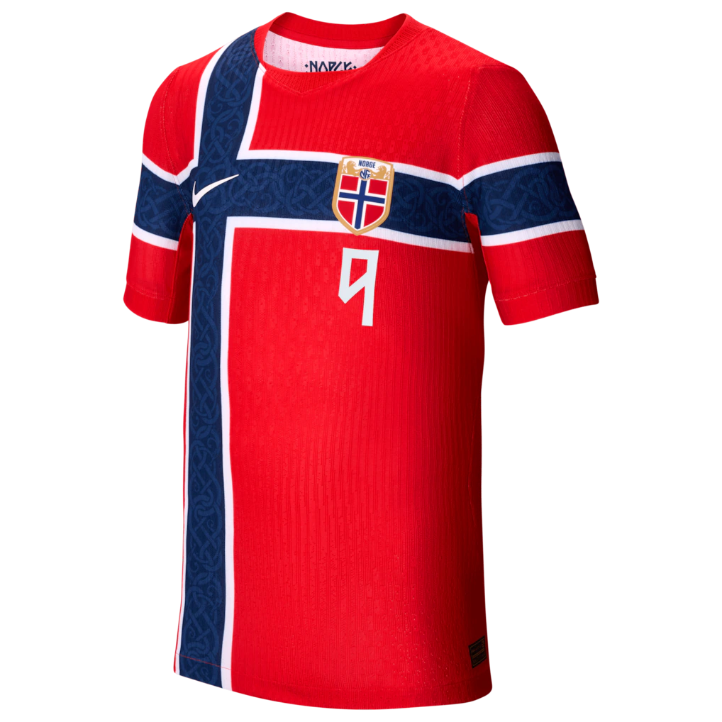 Erling Haaland Norway National Team Nike Youth 2026 Home Match Authentic Jersey - Red