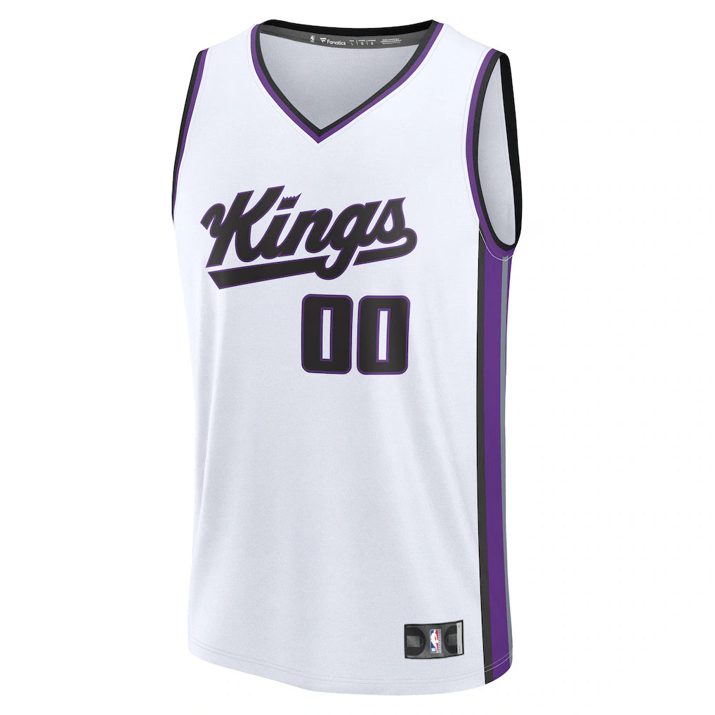 Sacramento Kings Fanatics Fast Break Custom Jersey - Association Edition - White