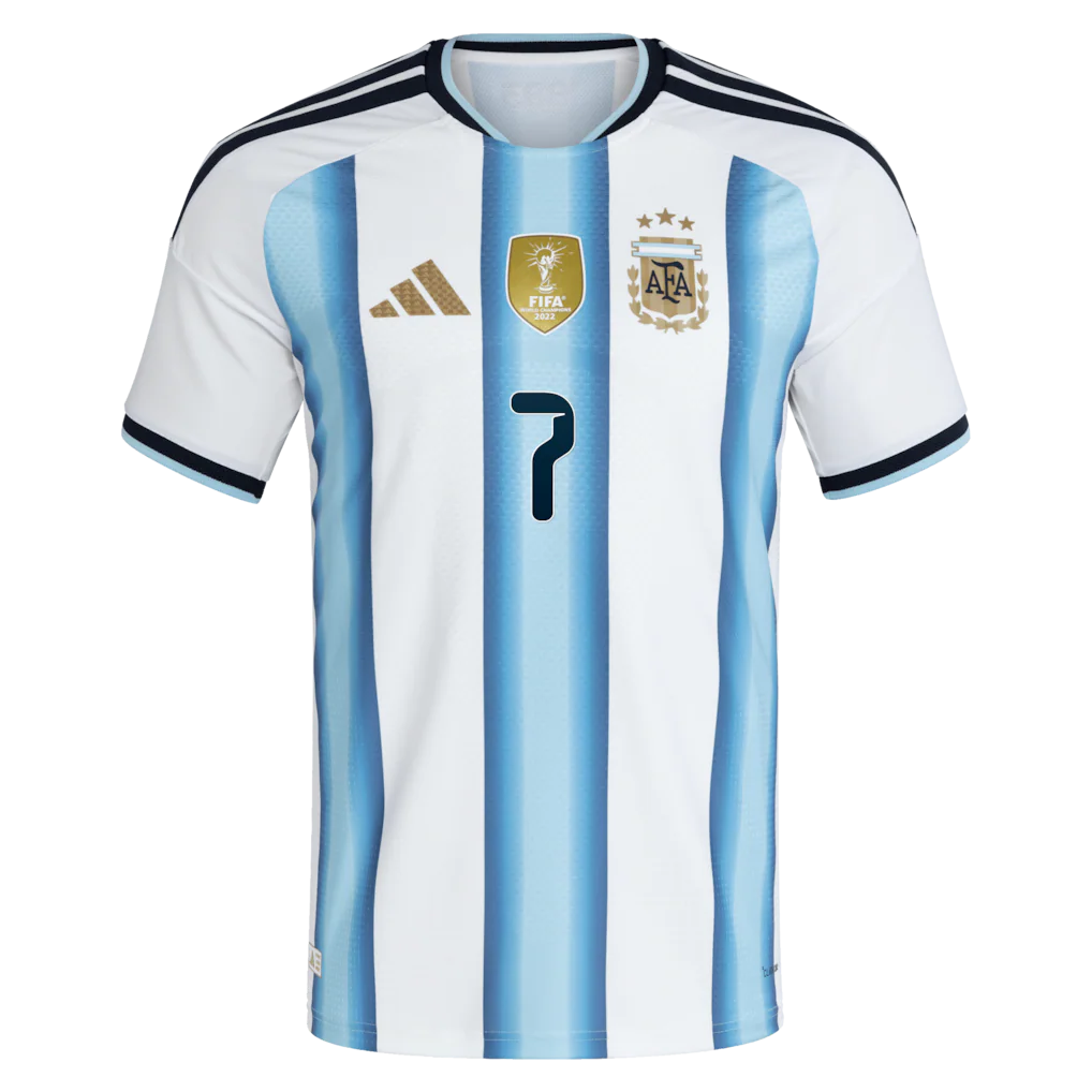 Rodrigo De Paul Argentina National Team adidas 2026 Home Authentic Jersey - White
