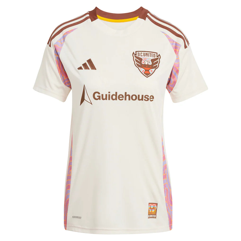 Aaron Herrera D.C. United adidas Women's 2025 The Soul Kit Replica Player Jersey - Natural