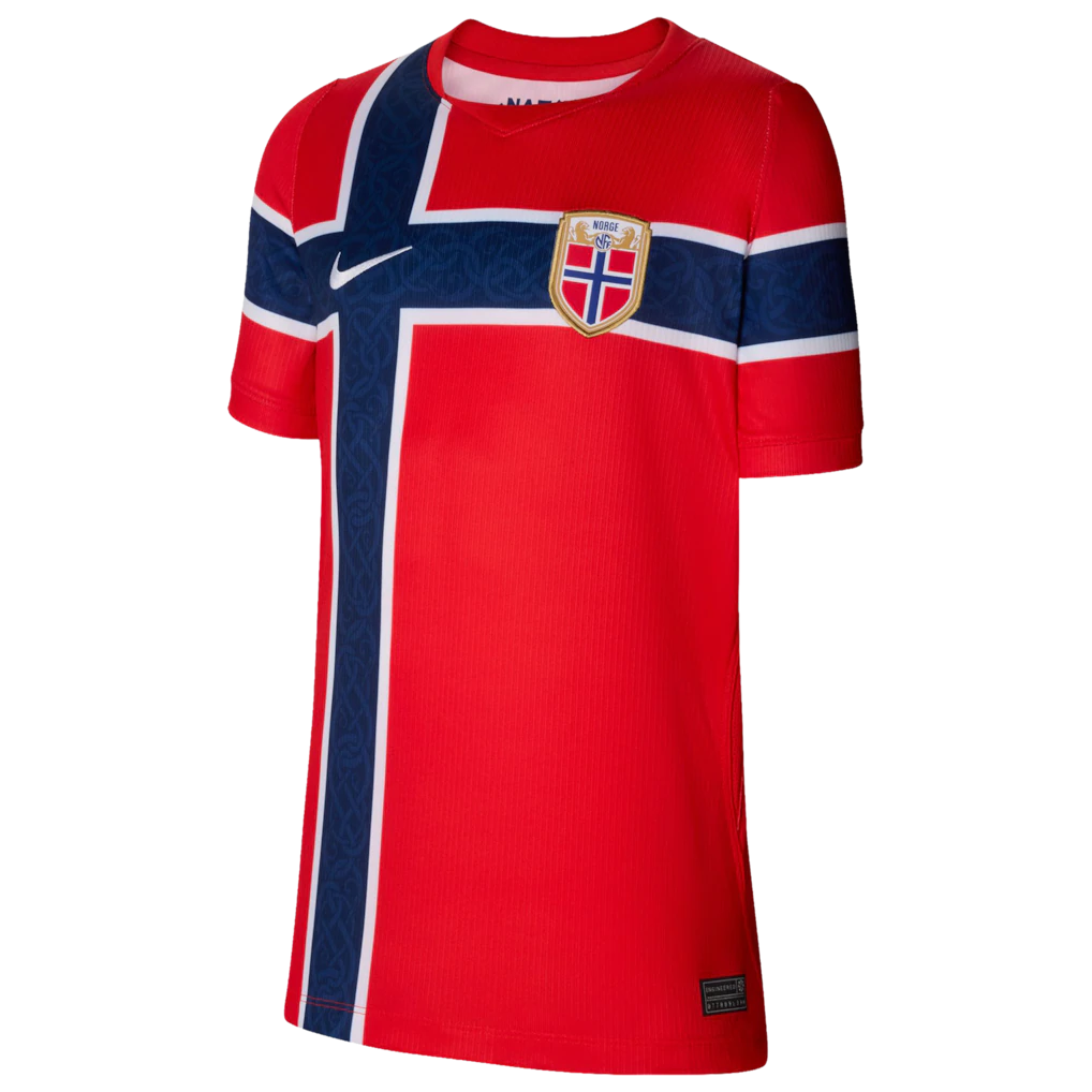 Norway National Team Nike Youth 2026 Home Stadium Replica Jersey - Red
