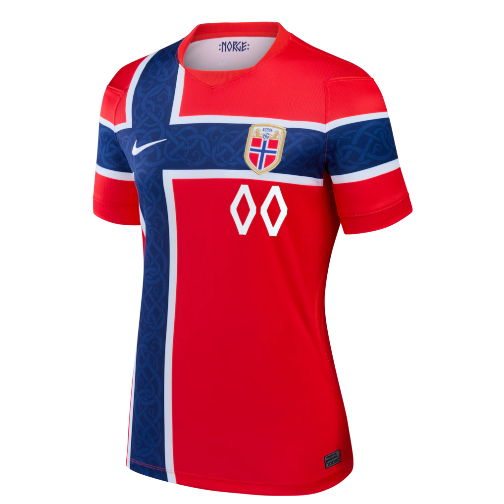 Norway National Team Nike Women's 2026 Home Stadium Replica Custom Jersey - Red