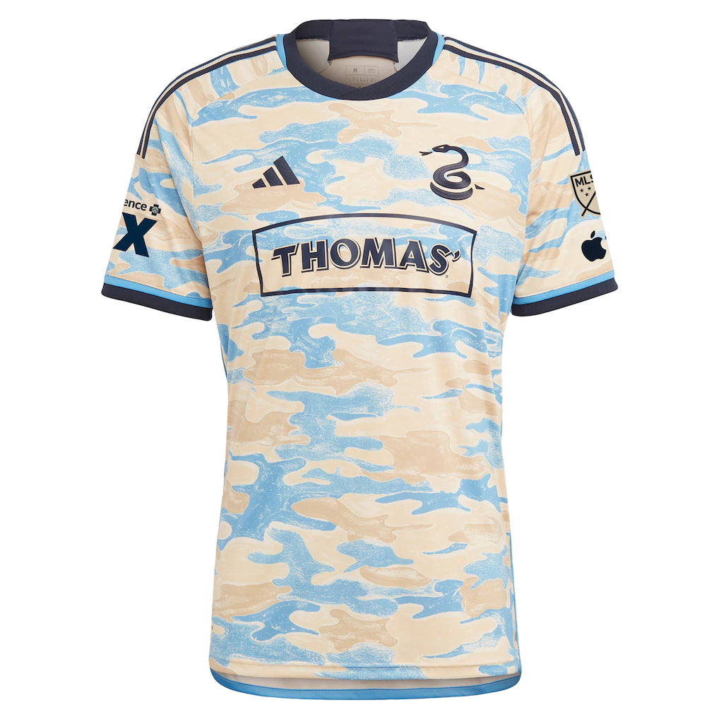 Jakob Glesnes Philadelphia Union adidas 2024 Authentic Secondary Player Jersey - Tan