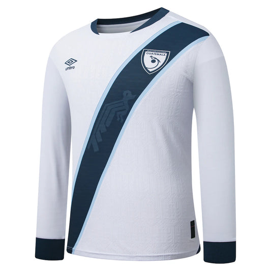 Guatemala National Team Umbro 2025 Home Replica Long Sleeve Jersey - White