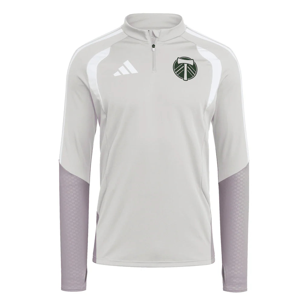 Portland Timbers adidas 2026 Tiro Competition Quarter-Zip Training Top - Silver