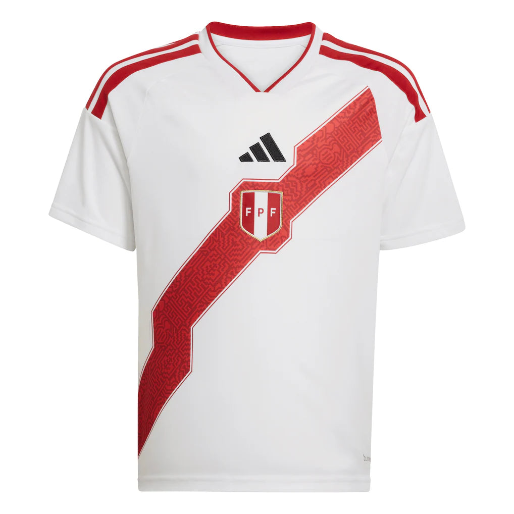 Peru National Team adidas Youth 2026 Home Replica Jersey - White