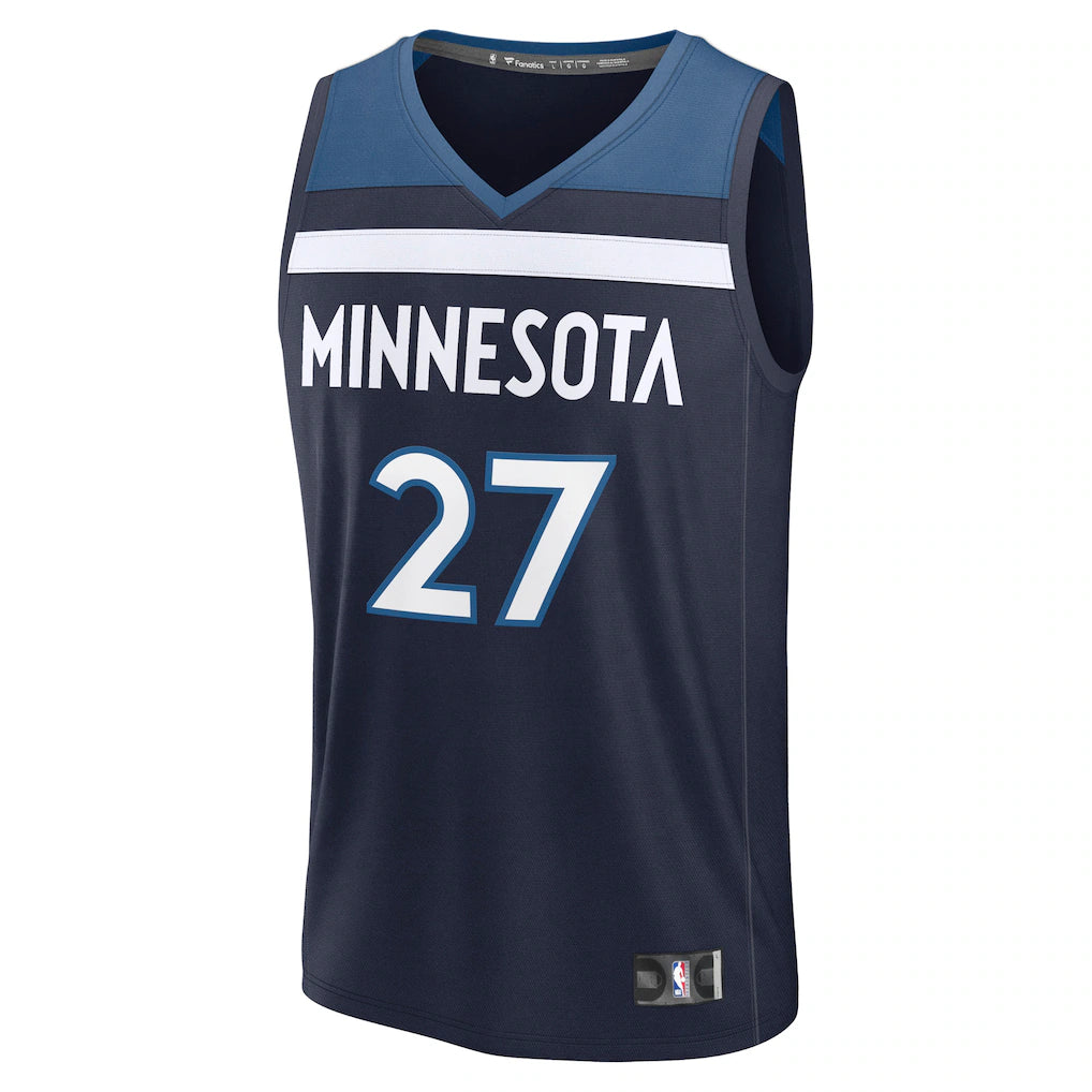 Rudy Gobert Minnesota Timberwolves Fanatics Fast Break Replica Player Jersey - Icon Edition - Navy