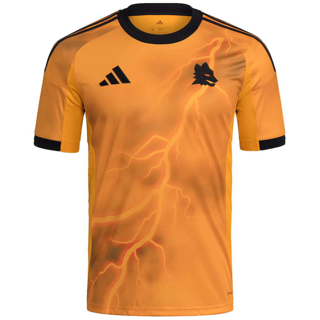 AS Roma adidas 2025/26 Away Replica Jersey - Orange