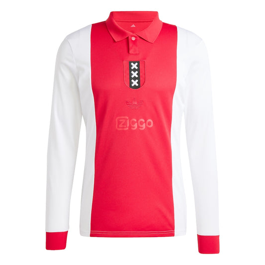 Ajax adidas Originals 125th Anniversary Replica Long Sleeve Jersey - White