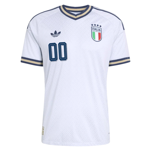 Italy National Team adidas 2026 Away On-Field Authentic Custom Jersey - Light Blue