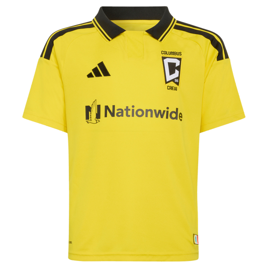Maximilian Arfsten Columbus Crew adidas Youth 2026 The Crafted for Excellence Kit Replica Jersey - Yellow