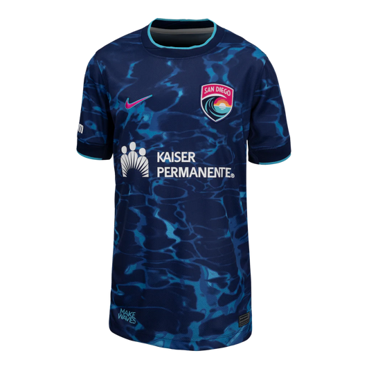 San Diego Wave FC Nike Youth 2026 Secondary Stadium Replica Jersey - Navy