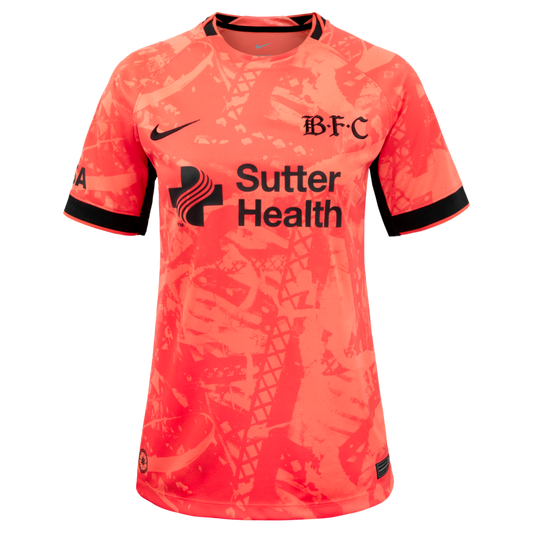 Bay FC Nike Women's 2026 Third Stadium Replica Jersey - Red