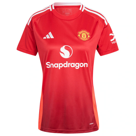 Alejandro Garnacho Manchester United adidas Women's 2024/25 Home Replica Player Jersey - Red