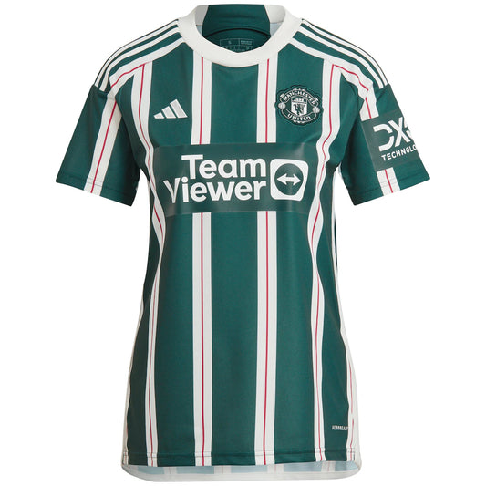 Christian Eriksen Manchester United adidas Women's 2023/24 Away Replica Player Jersey - Green