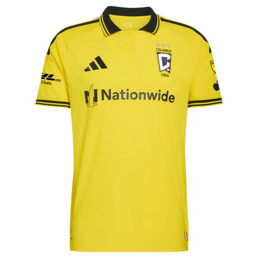 Sean Zawadzki Columbus Crew adidas 2026 The Crafted for Excellence Kit On-Field Authentic Patch Jersey - Yellow