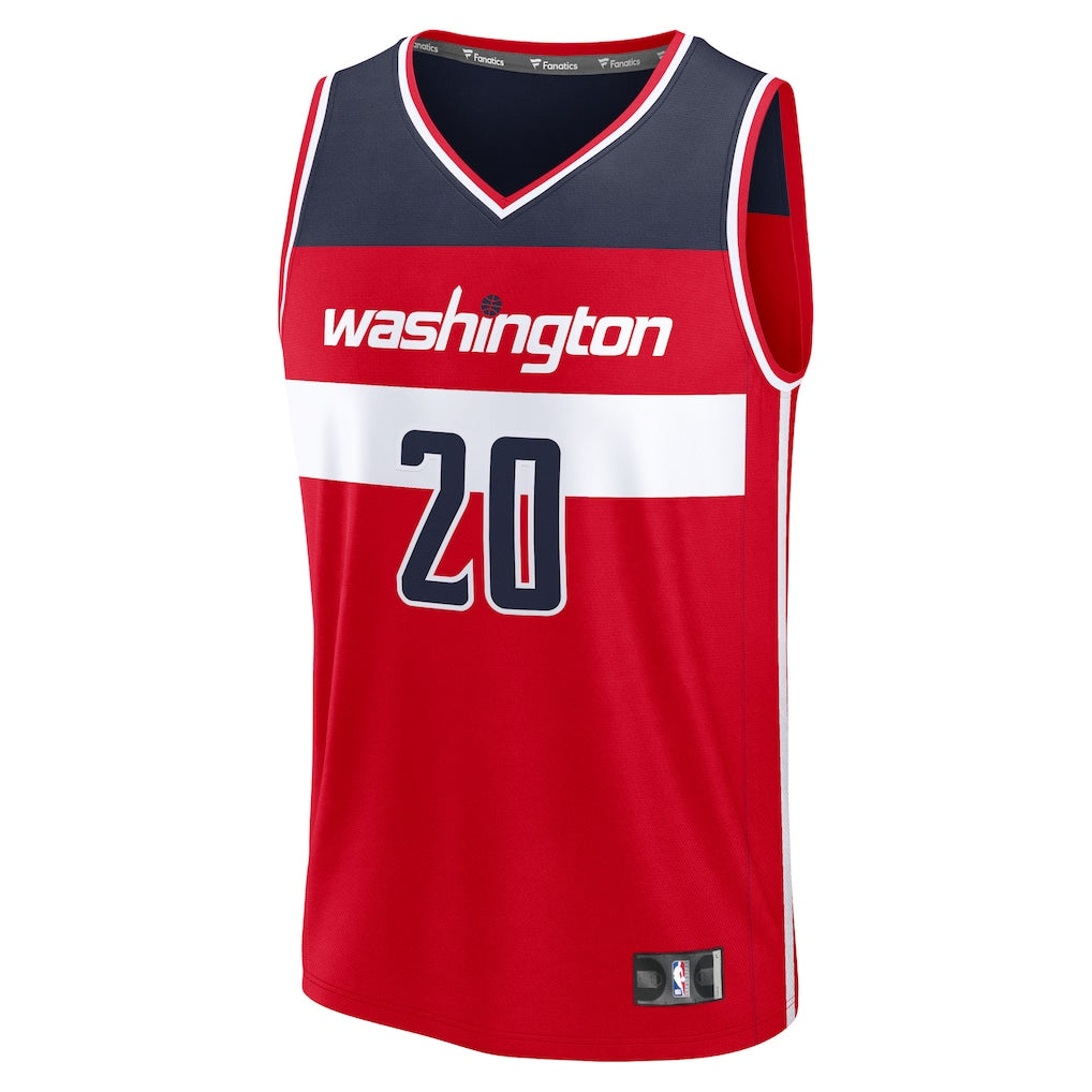 Alex Sarr Washington Wizards Fanatics Fast Break Replica Jersey - Icon Edition - Red