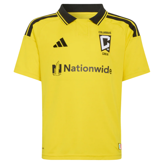 Diego Rossi Columbus Crew adidas Youth 2026 The Crafted for Excellence Kit Replica Jersey - Yellow