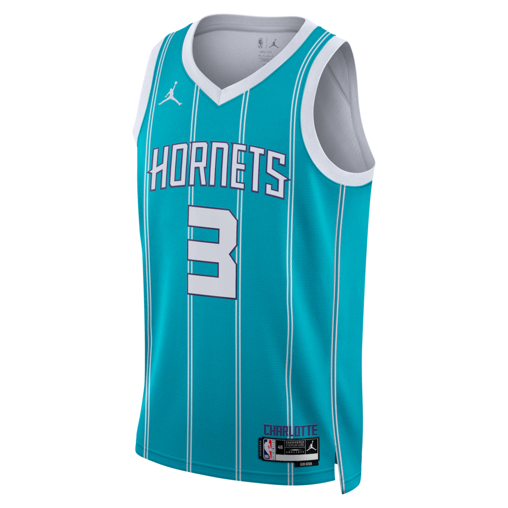 Coby White Charlotte Hornets Jordan Brand Unisex Swingman Jersey - Icon Edition - Teal