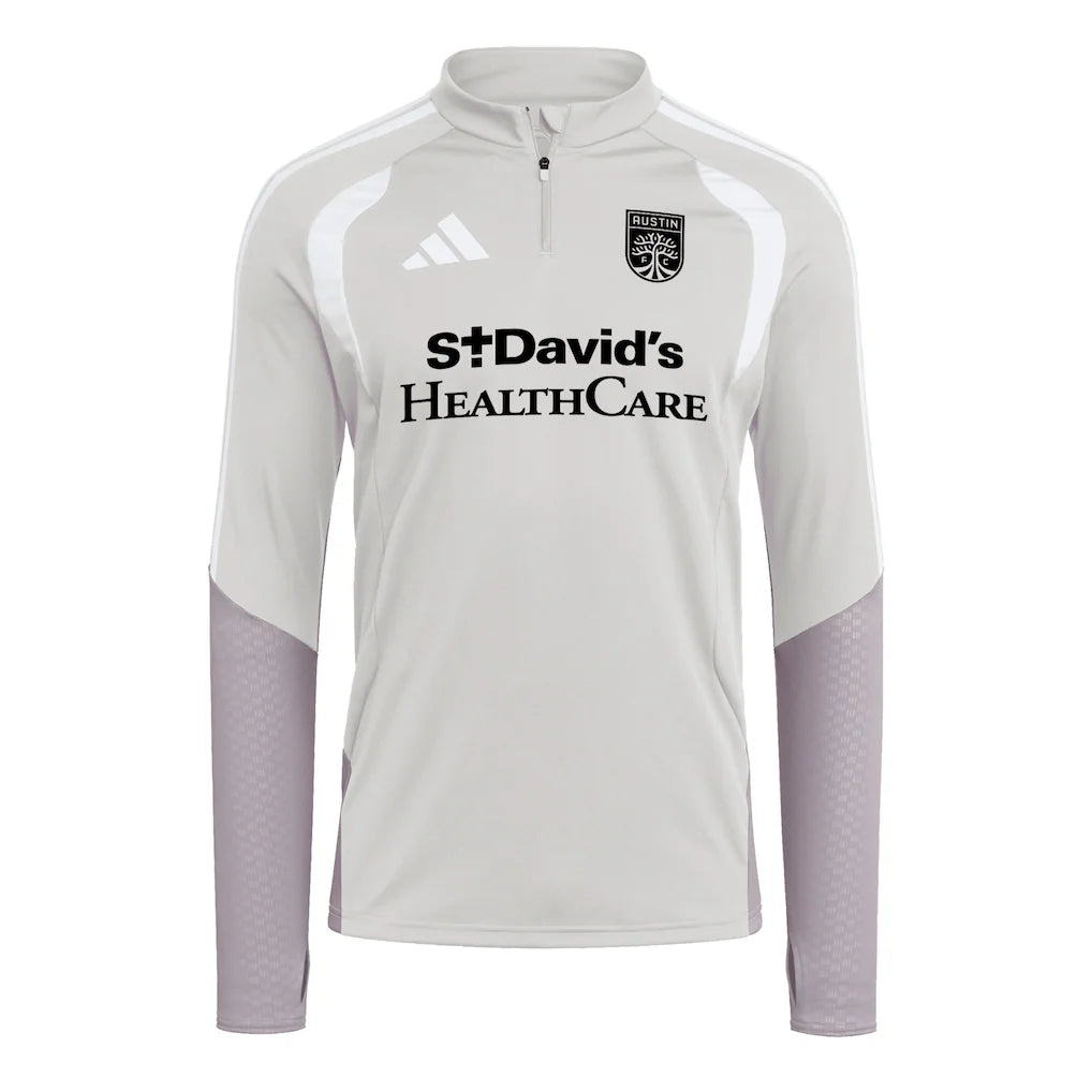Austin FC adidas 2026 Tiro Competition Quarter-Zip Training Top - Silver