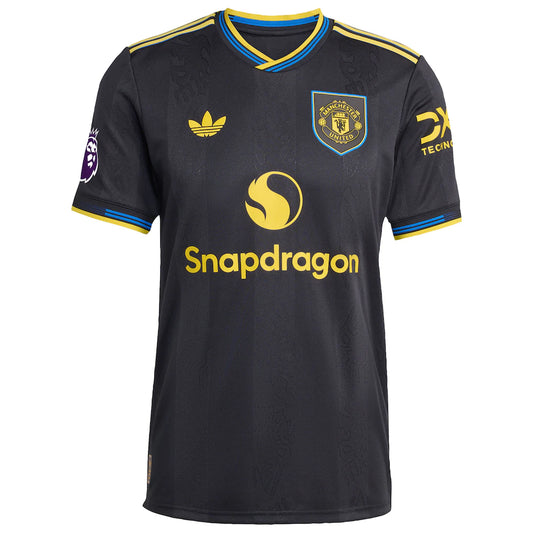 Mason Mount Manchester United adidas 2025/26 Third Authentic Player Jersey - Black