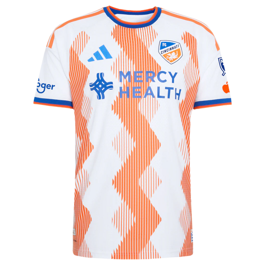 Evander da Silva Ferreira FC Cincinnati adidas 2026 The Seven Hills Kit On-Field Authentic Patch Jersey - White