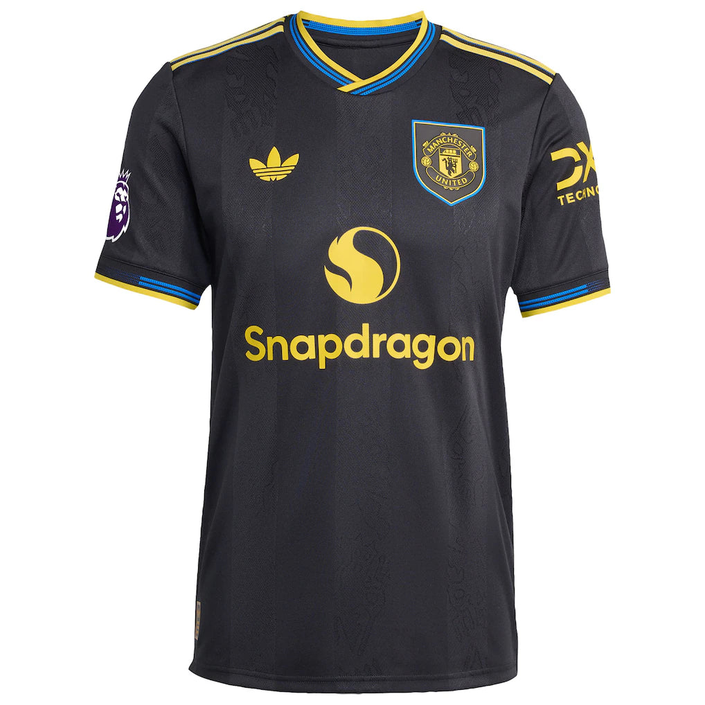 Manchester United adidas 2025/26 Third Authentic Jersey - Black
