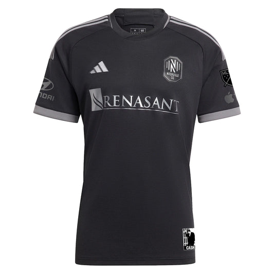 Nashville SC adidas 2023 Man In Black Kit Authentic Jersey - Black
