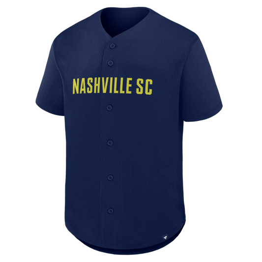 Nashville SC Fanatics Maximum Intensity Button-Up Jersey  - Navy