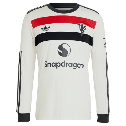 Alejandro Garnacho Manchester United adidas Originals 2024/25 Third Replica Long Sleeve Jersey - Cream