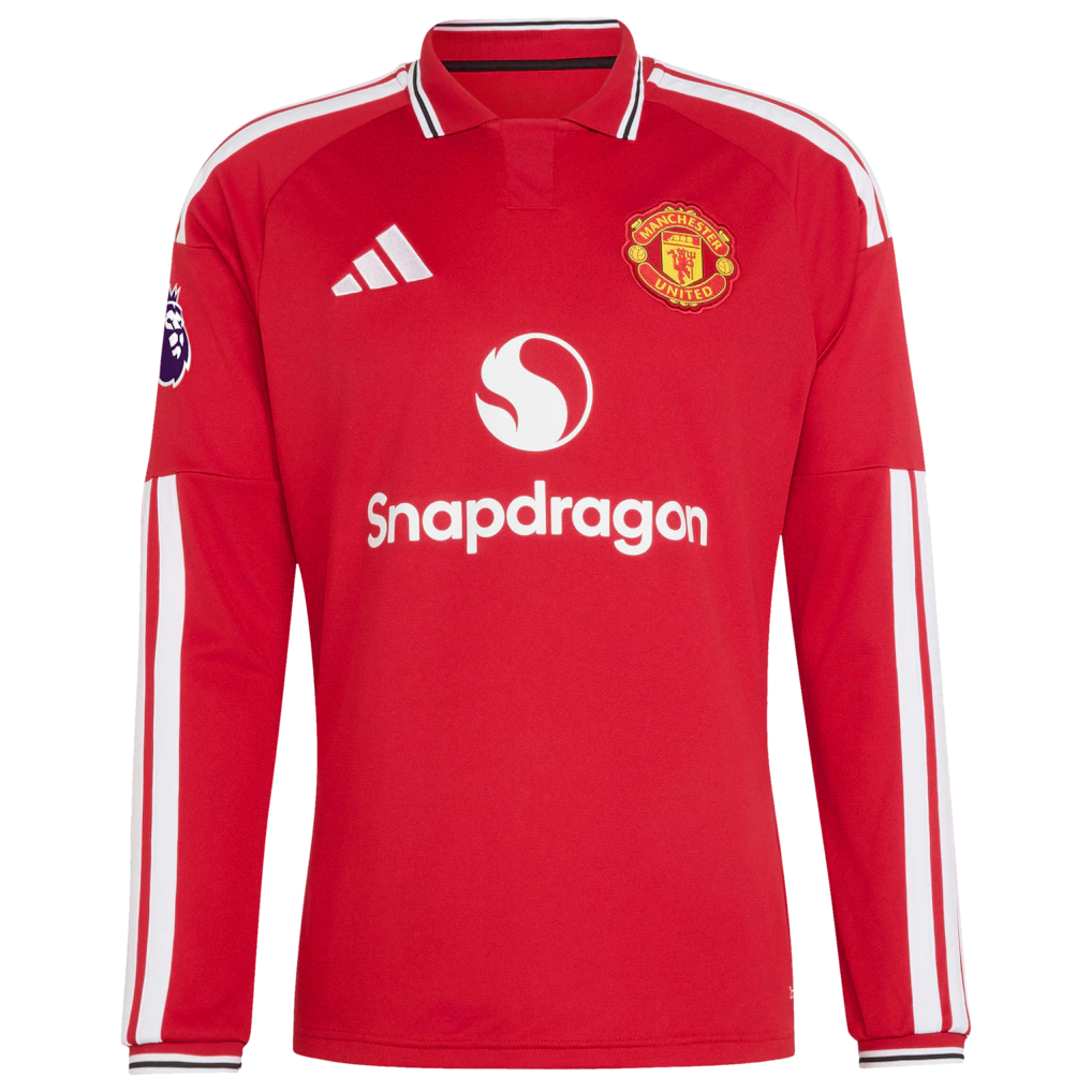 Mason Mount Manchester United adidas 2026/27 Home Authentic Long Sleeve Jersey - Red