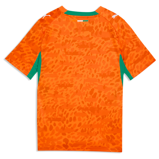 Ivory Coast National Team Puma Youth 2026 Home Replica Jersey - Orange