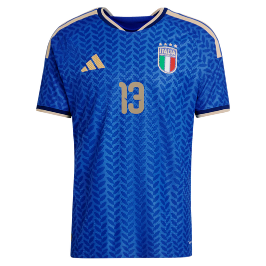 Riccardo Calafiori Italy National Team adidas 2026 Home Authentic Jersey - Blue