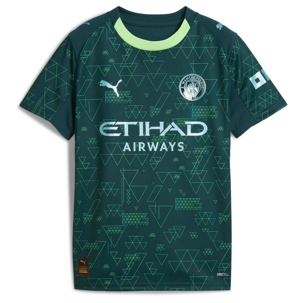 Erling Haaland Manchester City Puma x EA SPORTS FC Youth 2025/26 Fourth Jersey - Green