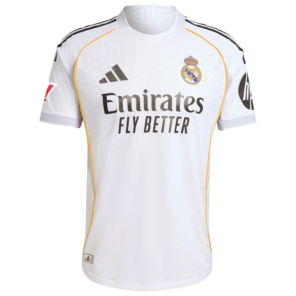 Kylian Mbappé Real Madrid adidas 2025/26 Home Authentic Player Jersey - White