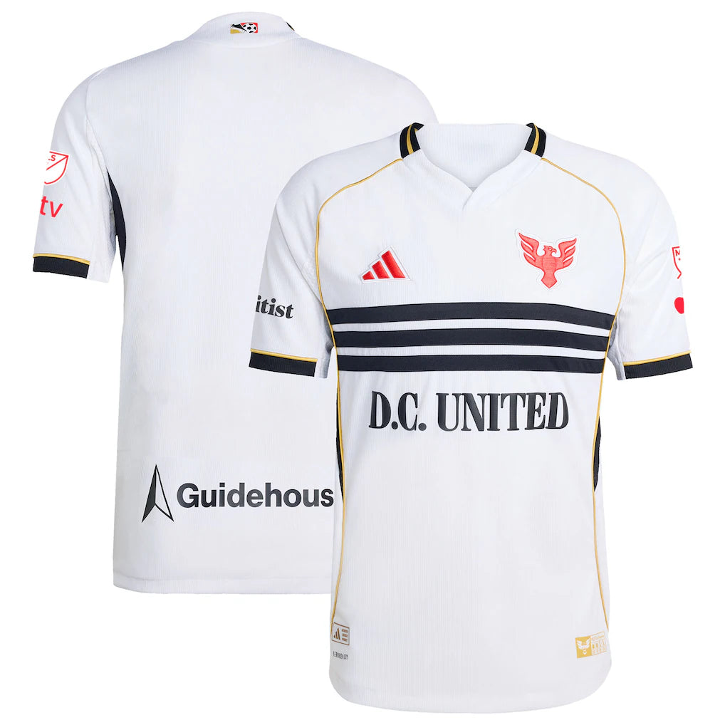 D.C. United adidas 2025 Third Authentic Jersey - White