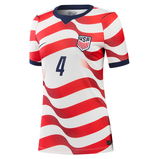 Tyler Adams USMNT Nike Women's 2026 Home Stadium Replica Jersey - White