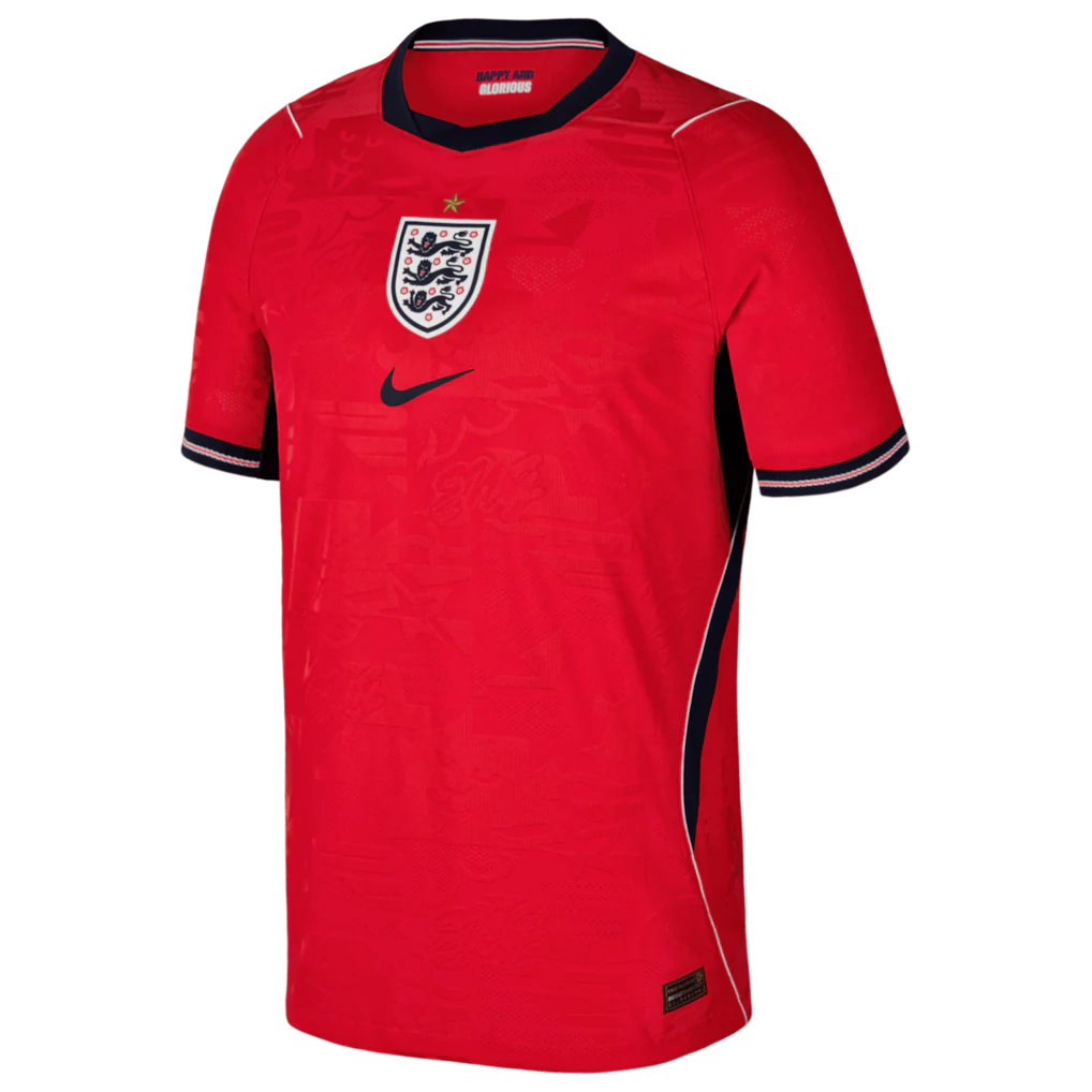 England National Team Nike Youth 2026 Away Match Authentic Jersey - Red