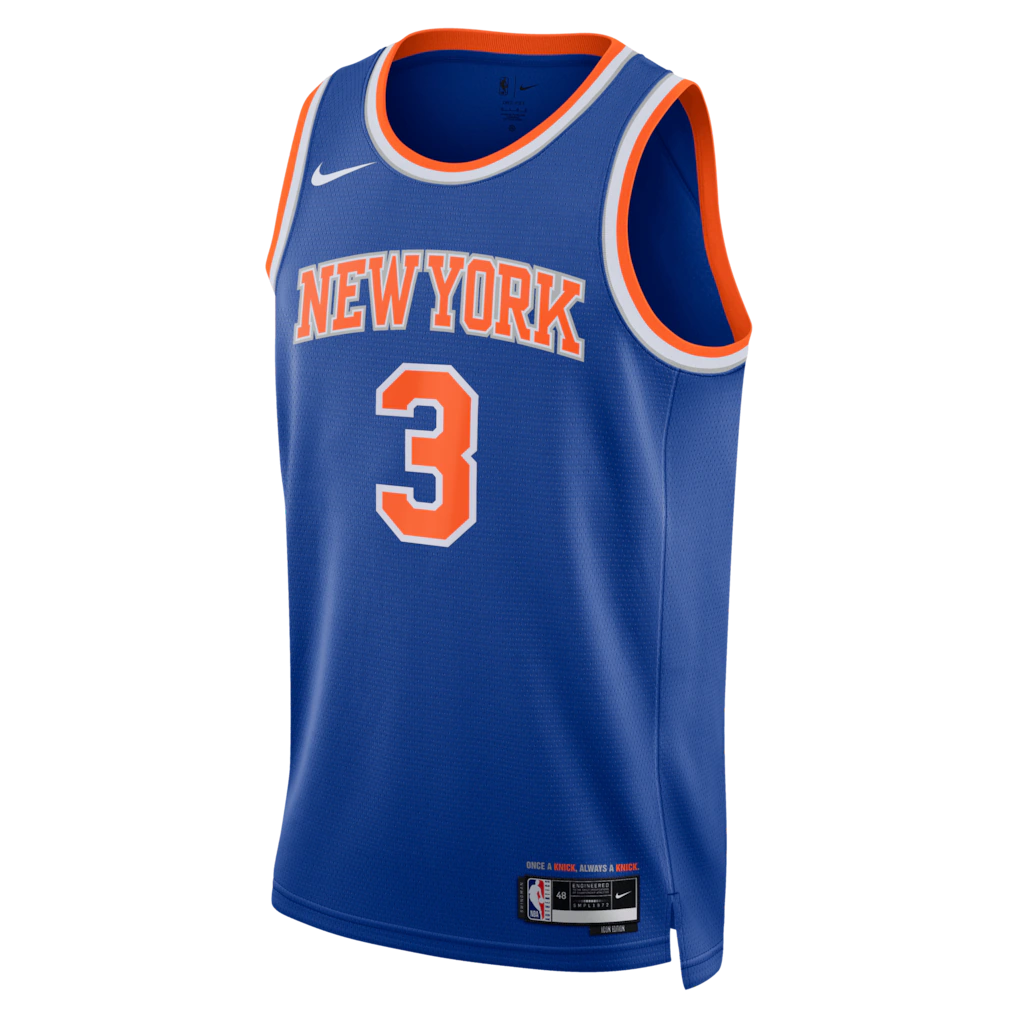 Josh Hart New York Knicks Nike Unisex 2026 NBA Finals Patch Swingman Jersey - Icon Edition - Blue