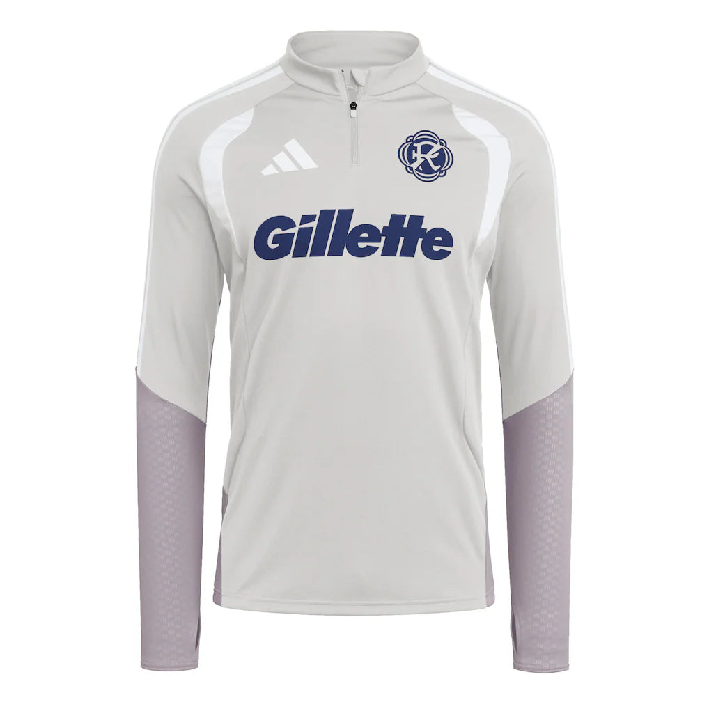 New England Revolution adidas 2026 Tiro Competition Quarter-Zip Training Top - Silver