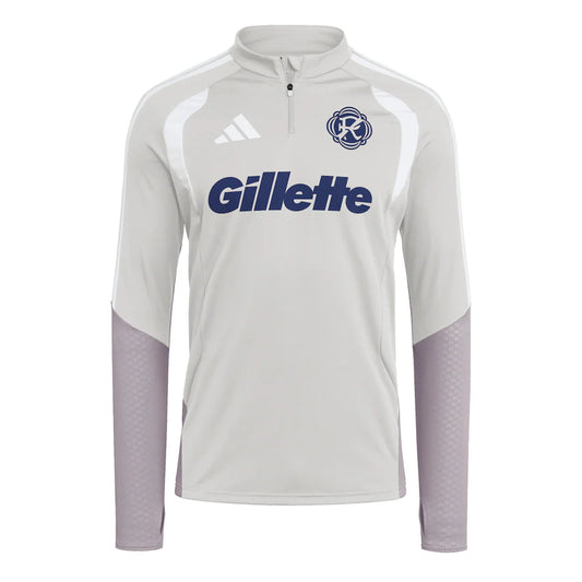 New England Revolution adidas 2026 Tiro Competition Quarter-Zip Training Top - Silver