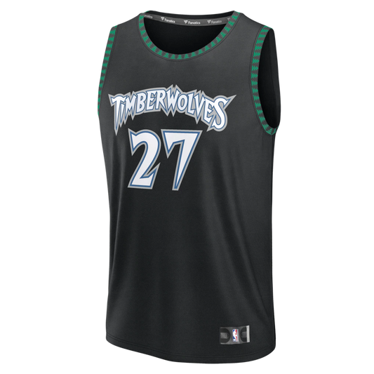 Rudy Gobert Minnesota Timberwolves Fanatics Fast Break Jersey - Classic Edition - Black
