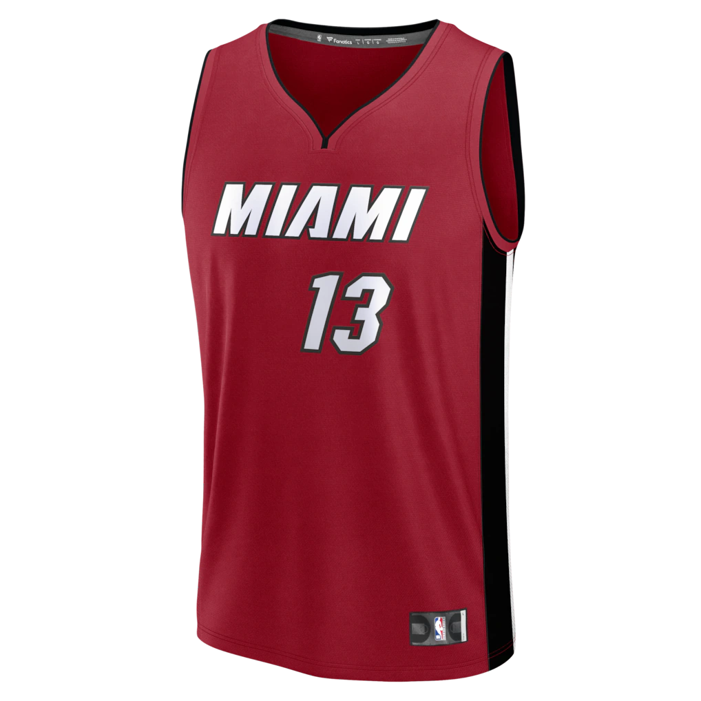 Bam Adebayo Miami Heat Fanatics Fast Break Replica Player Jersey - Statement Edition - Red