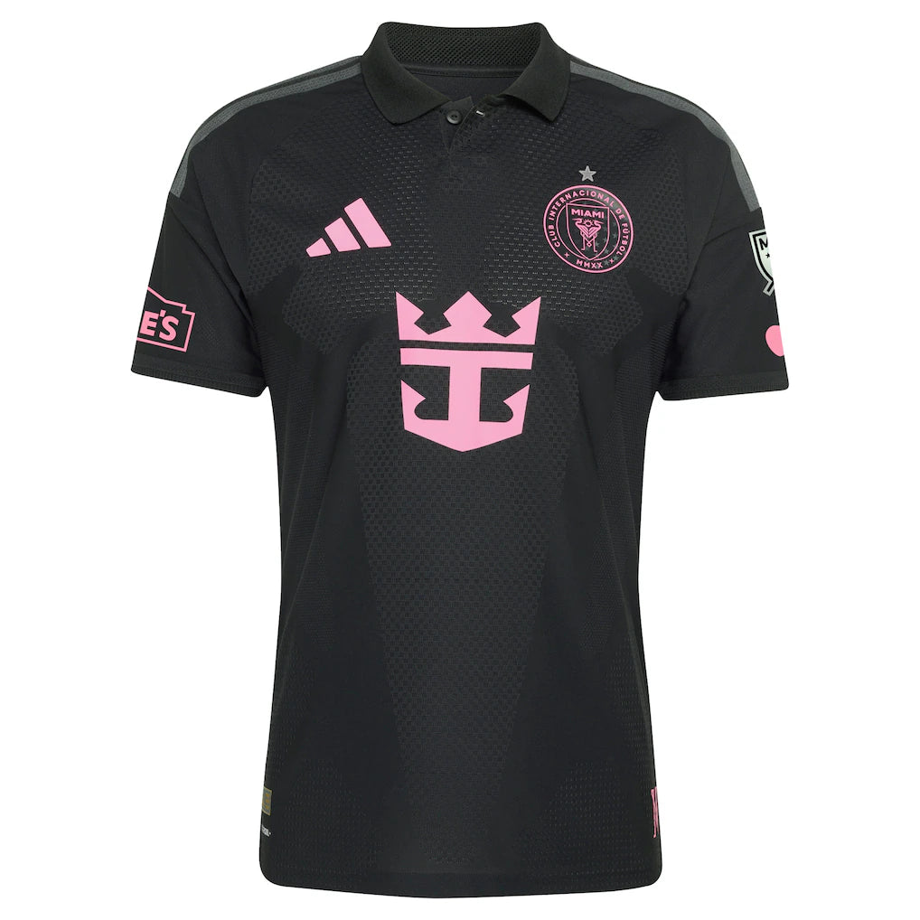 Rodrigo De Paul Inter Miami CF adidas 2026 Presagio On-Field Authentic Patch Jersey - Black