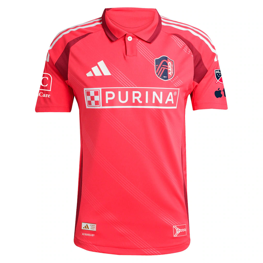 St. Louis CITY SC adidas 2025 Forever CITY Red On-Field Authentic Custom Jersey - Red